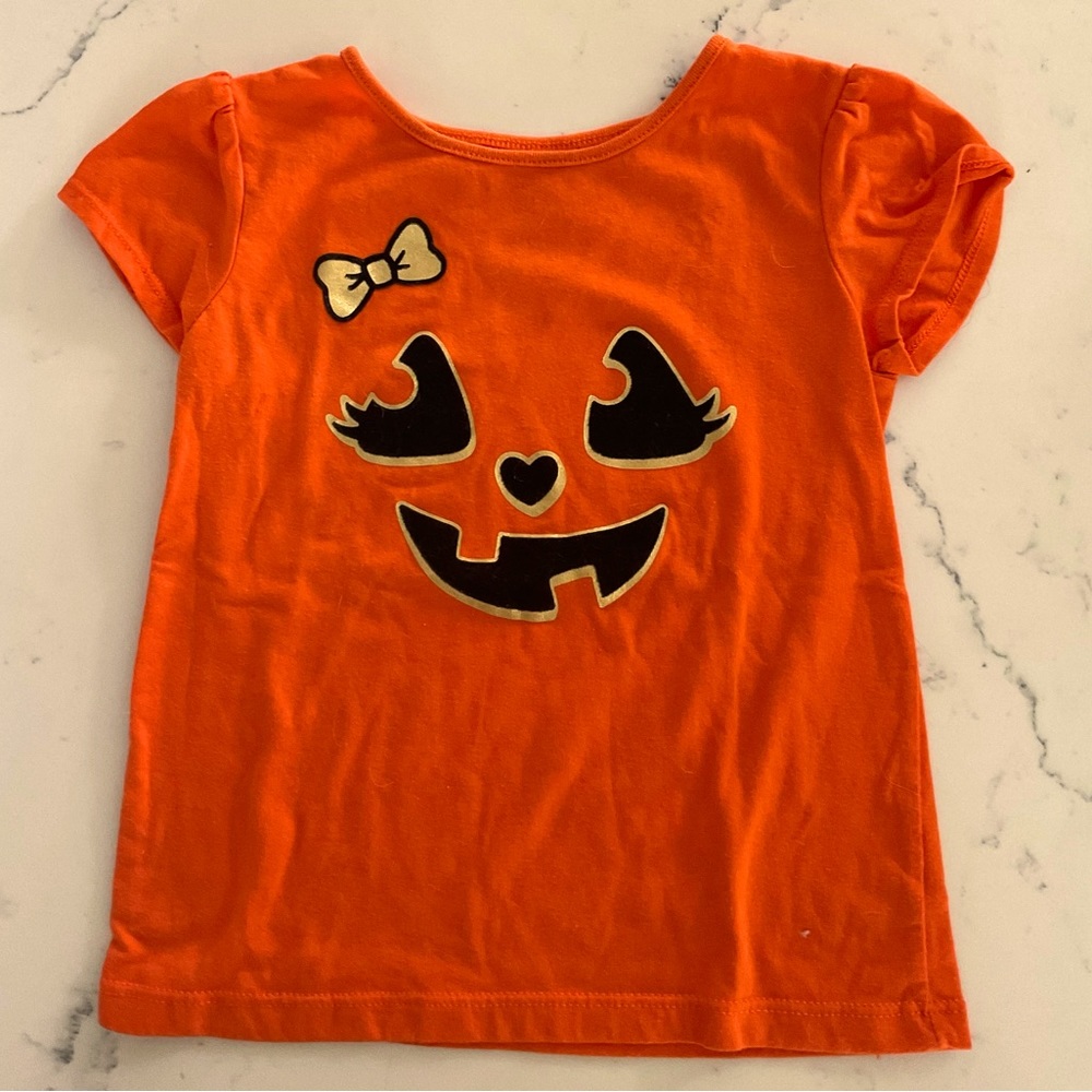 Girls Halloween Jack-o-Lantern T-Shirt